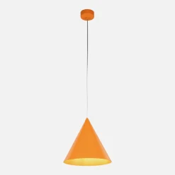 Lampa wisząca geometryczna pomarańczowa CONO