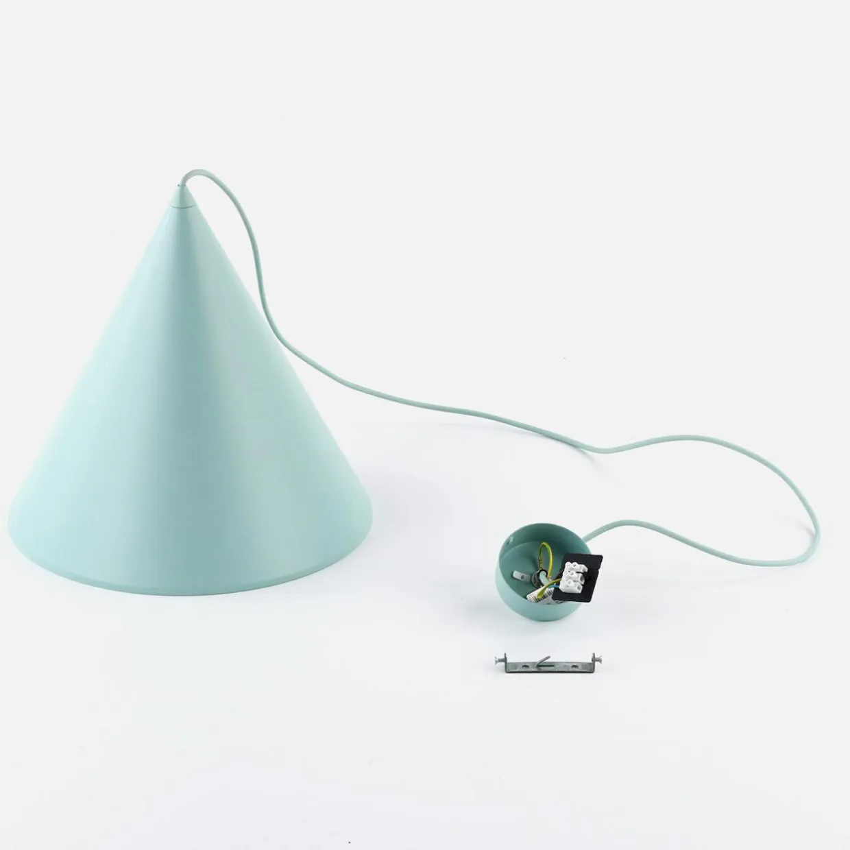 Lampa wisząca geometryczna miętowa CONO