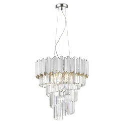 Lampa wisząca glamour chrom GLADIUS
