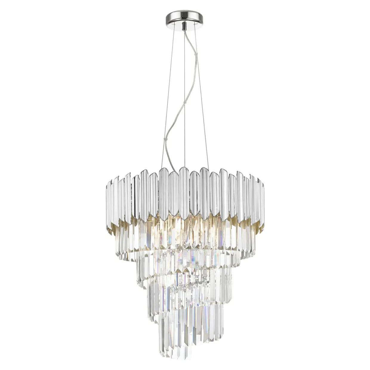 Lampa wisząca glamour chrom GLADIUS
