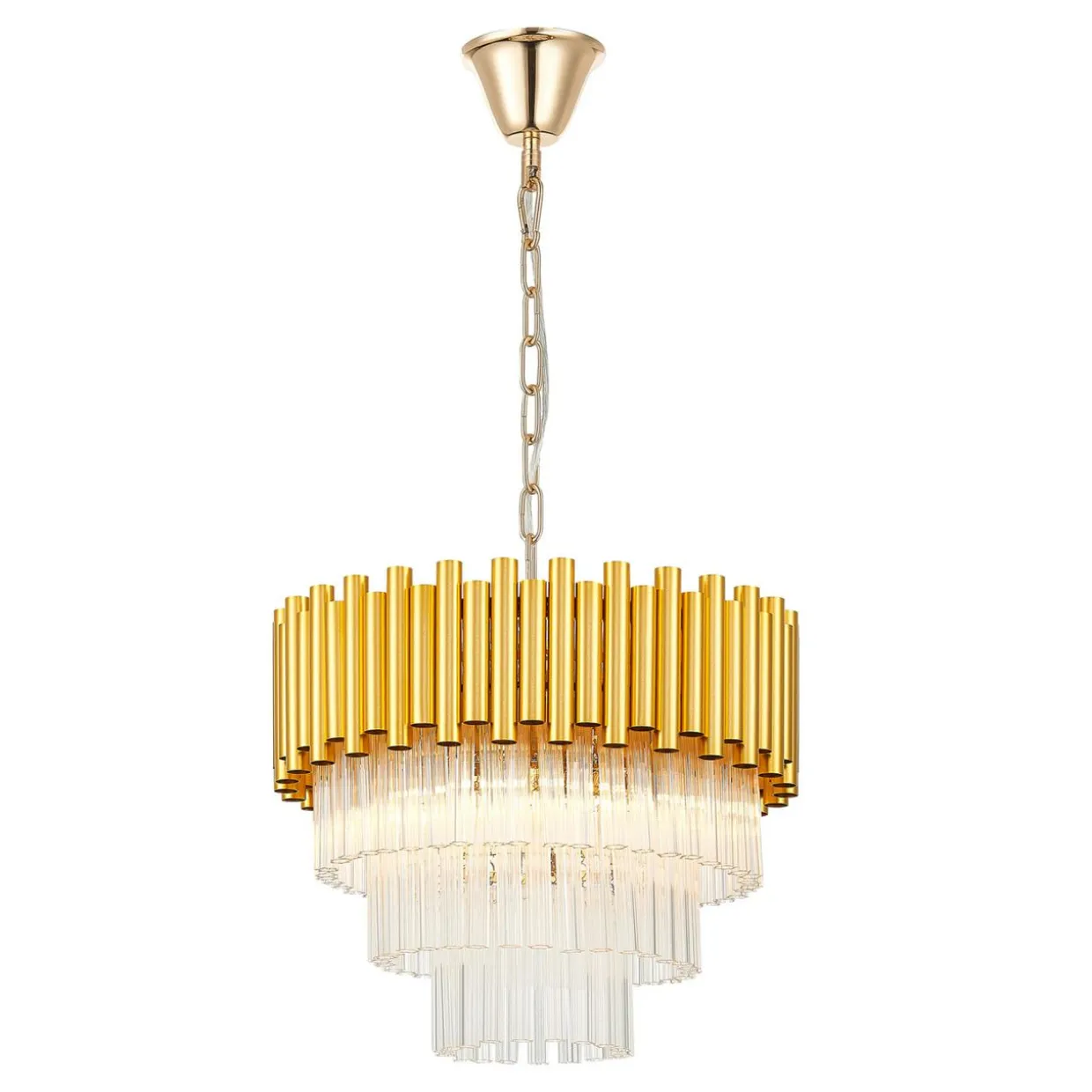 Lampa wisząca glamour złota PRIMA
