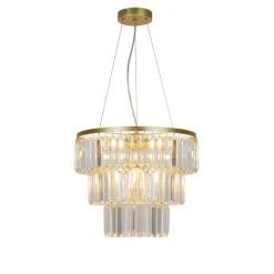 Lampa wisząca glamour złota TIFANNY