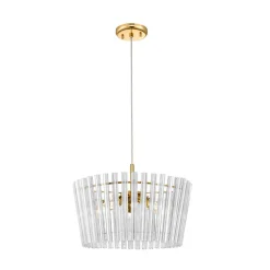 Lampa wisząca glamour złota BACH 41 cm