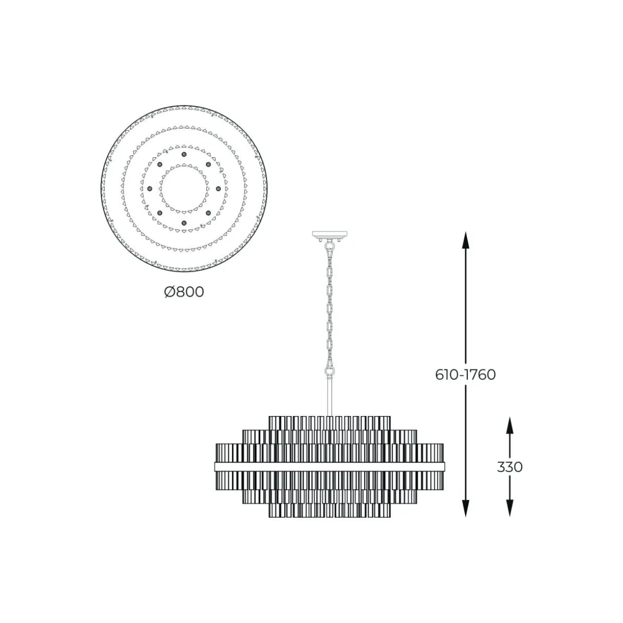 Lampa wisząca glamour złota CONSTANTINOPLE 80 cm