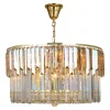 Lampa wisząca glamour złota CAMILLE 60 cm