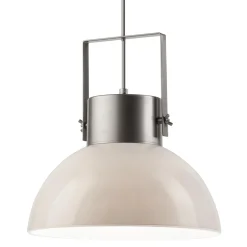 Lampa wisząca industrialna biała KIRA