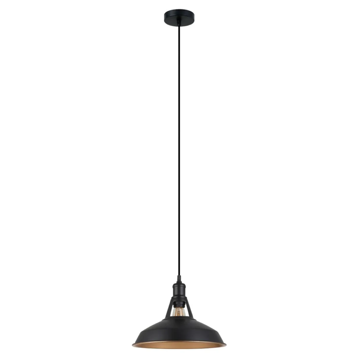 Lampa wisząca industrialna czarna FREYA