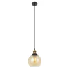 Lampa wisząca industrialna czarno-złota CARDENA