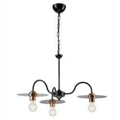 Lampa wisząca industrialna czarna ALICE 3