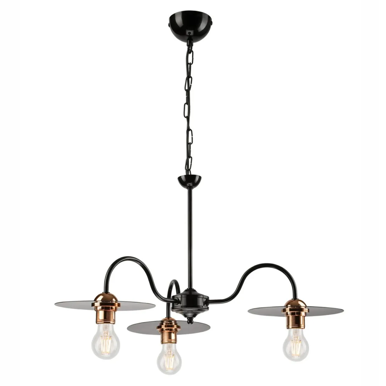 Lampa wisząca industrialna czarna ALICE 3