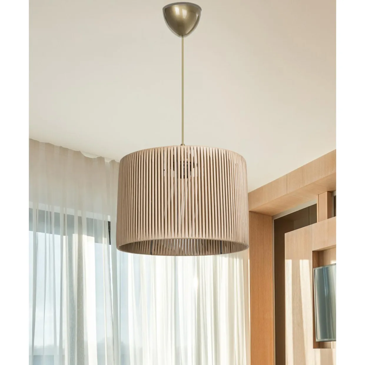 Lampa wisząca jasnobrązowa ROYA