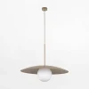 Lampa wisząca jasnobrązowa SLATE SABIA GLASS