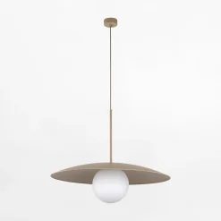 Lampa wisząca jasnobrązowa SLATE SABIA GLASS
