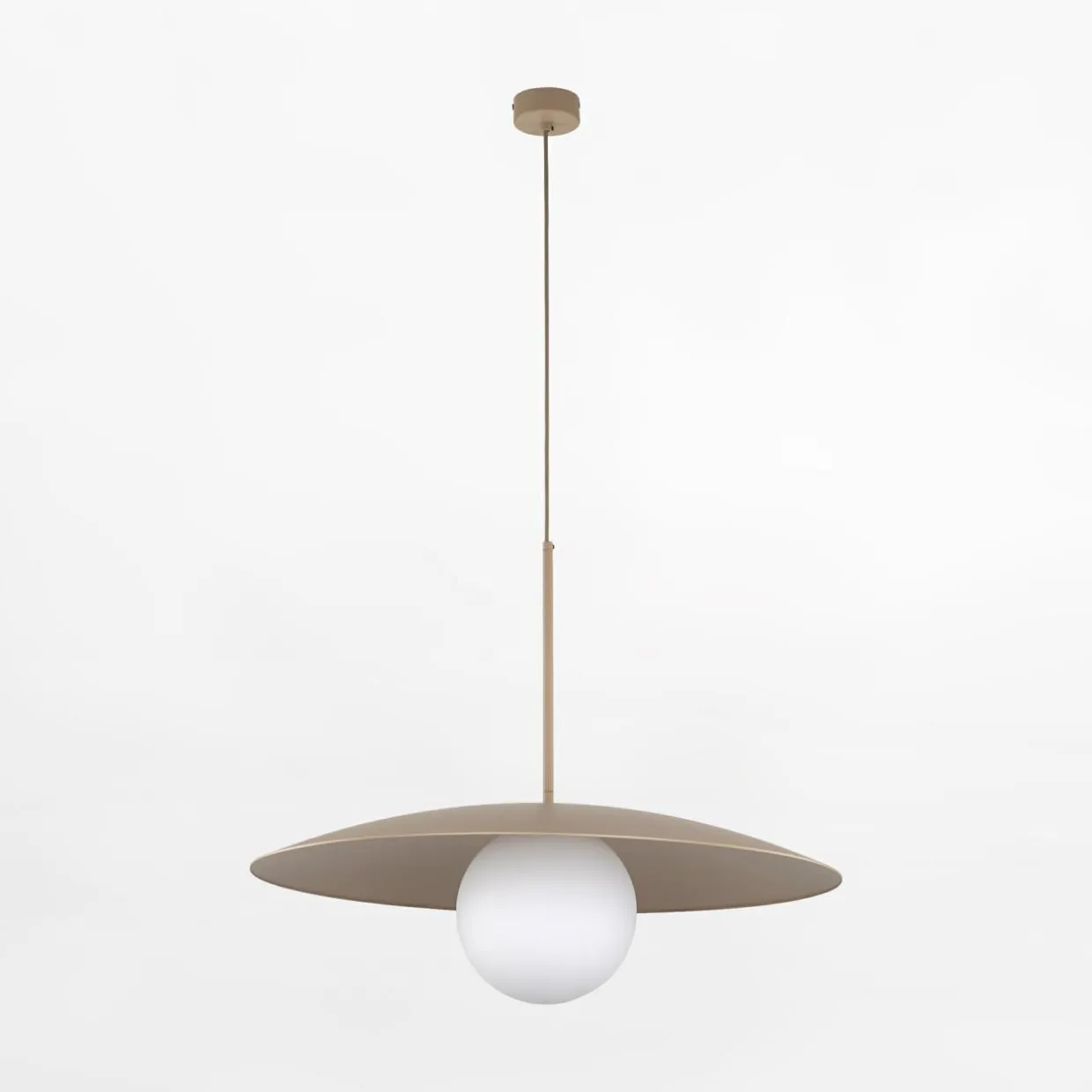 Lampa wisząca jasnobrązowa SLATE SABIA GLASS