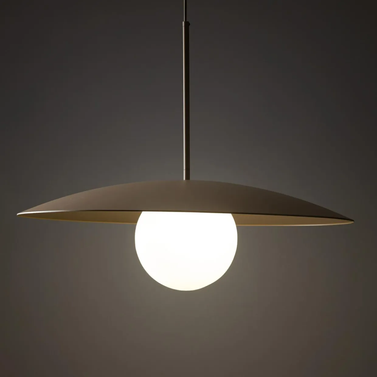 Lampa wisząca jasnobrązowa SLATE SABIA GLASS
