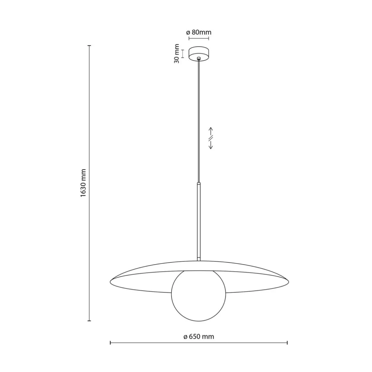 Lampa wisząca jasnobrązowa SLATE SABIA GLASS