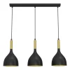 Lampa wisząca kielich czarno-złota NOAK III