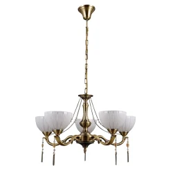 Lampa wisząca klasyczna złota BAXIO 5