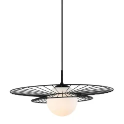 Lampa wisząca kula czarna ALISON