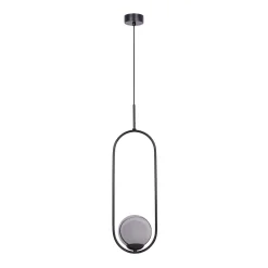 Lampa wisząca kula czarna DAVOS