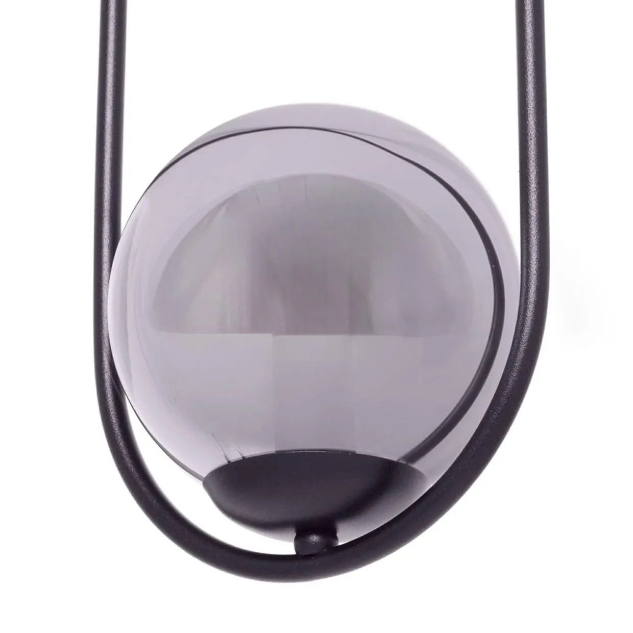 Lampa wisząca kula czarna DAVOS