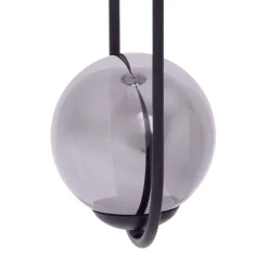 Lampa wisząca kula czarna DAVOS