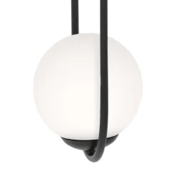 Lampa wisząca kula czarna PARVA