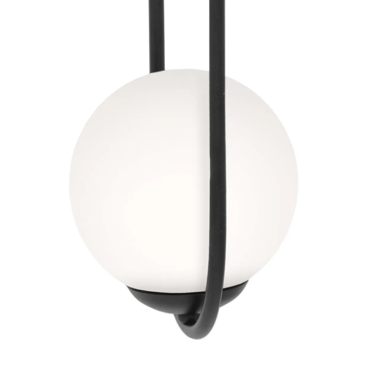 Lampa wisząca kula czarna PARVA