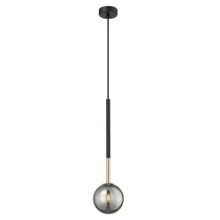 Lampa wisząca kula czarno-złota ARCTURUS