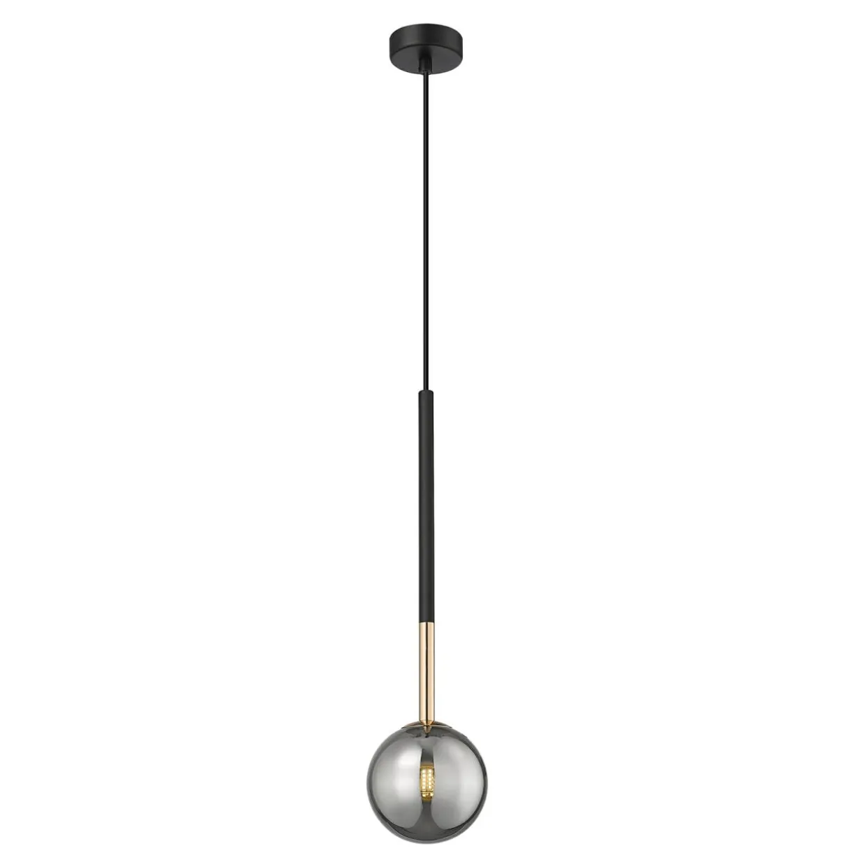 Lampa wisząca kula czarno-złota ARCTURUS