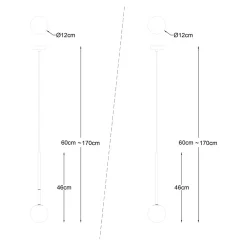 Lampa wisząca kula złota ARCTURUS