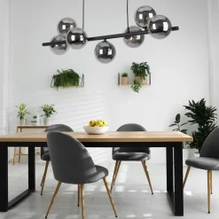 Lampa wisząca kule czarna ESTERA VII