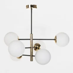 Lampa wisząca kule czarno-złota AURORA