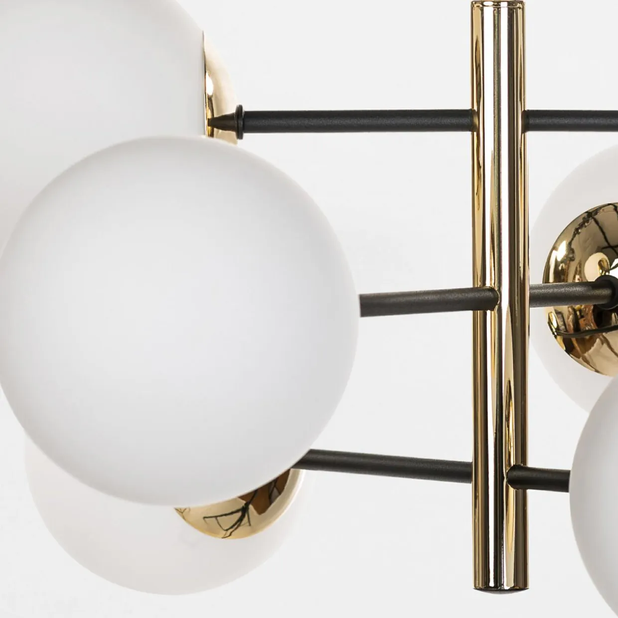 Lampa wisząca kule czarno-złota AURORA