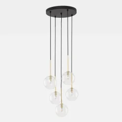 Lampa wisząca kule czarno-złota NILOS 5
