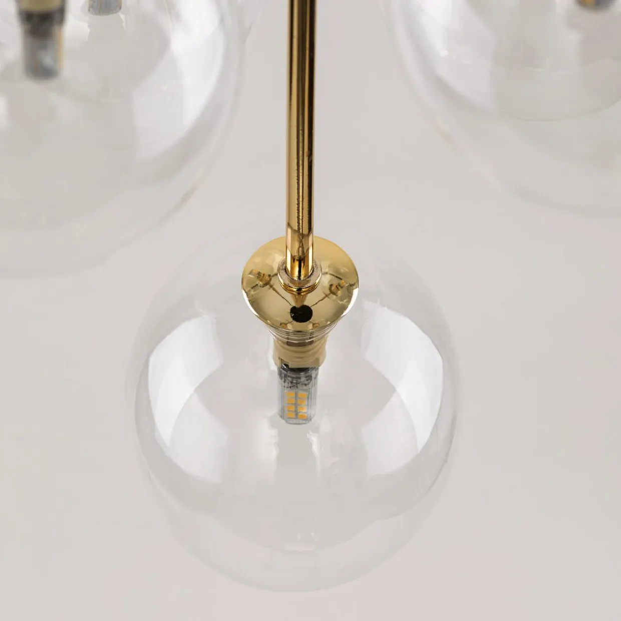 Lampa wisząca kule czarno-złota NILOS 5