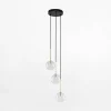 Lampa wisząca kule czarno-złota NILOS 3