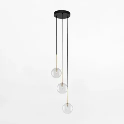 Lampa wisząca kule czarno-złota NILOS 3