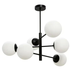 Lampa wisząca kule 6-punktowa czarna AURORA