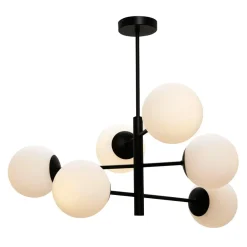 Lampa wisząca kule 6-punktowa czarna AURORA