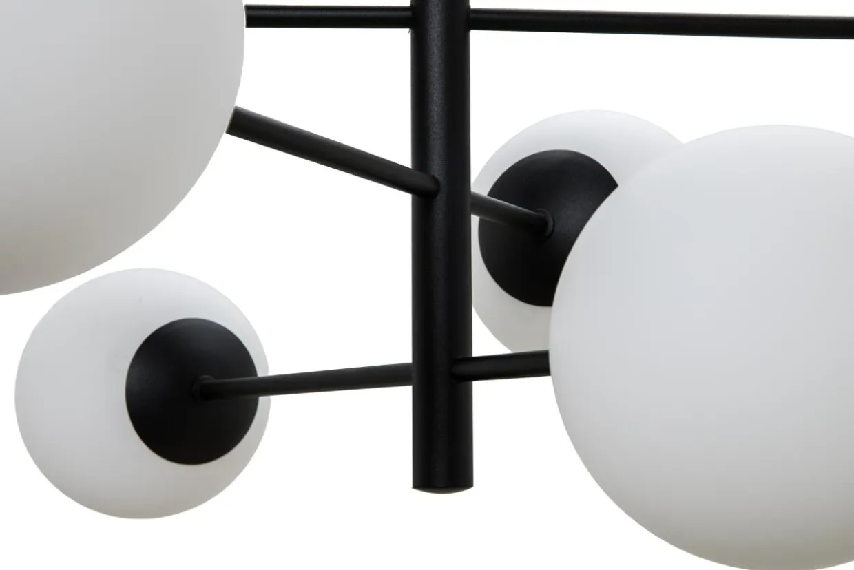 Lampa wisząca kule 6-punktowa czarna AURORA