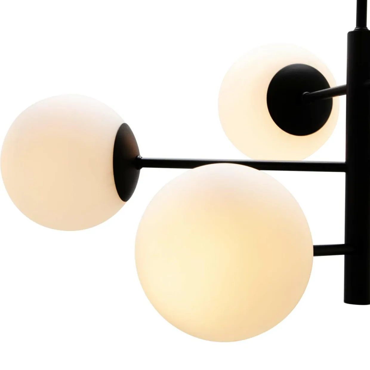Lampa wisząca kule 6-punktowa czarna AURORA