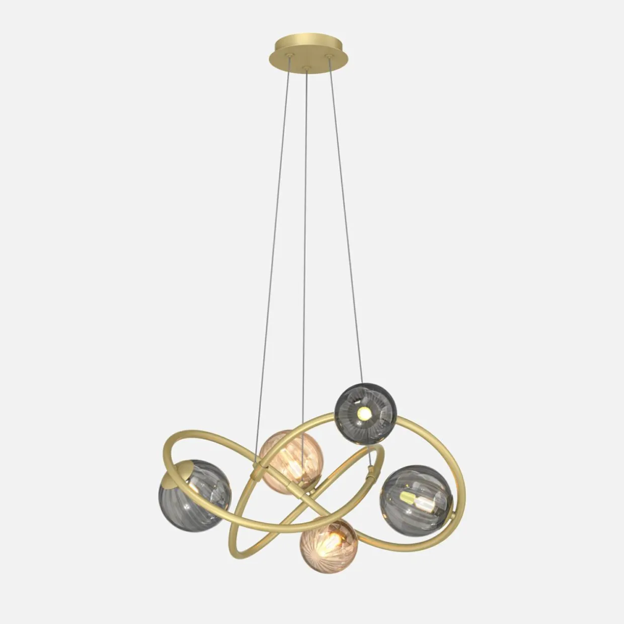 Lampa wisząca kule złota ARLON