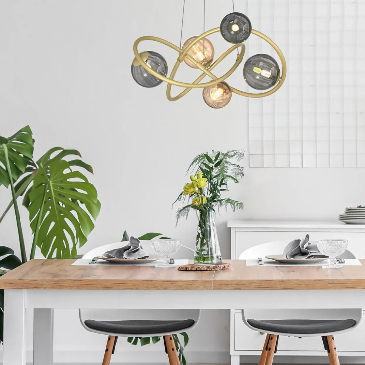 Lampa wisząca kule złota ARLON