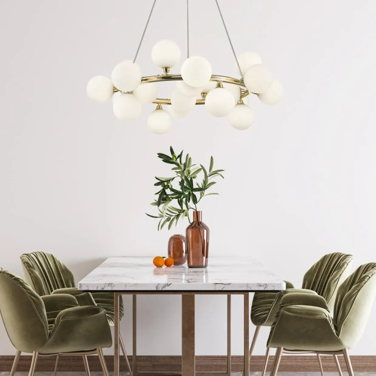 Lampa wisząca kule złota BOBO