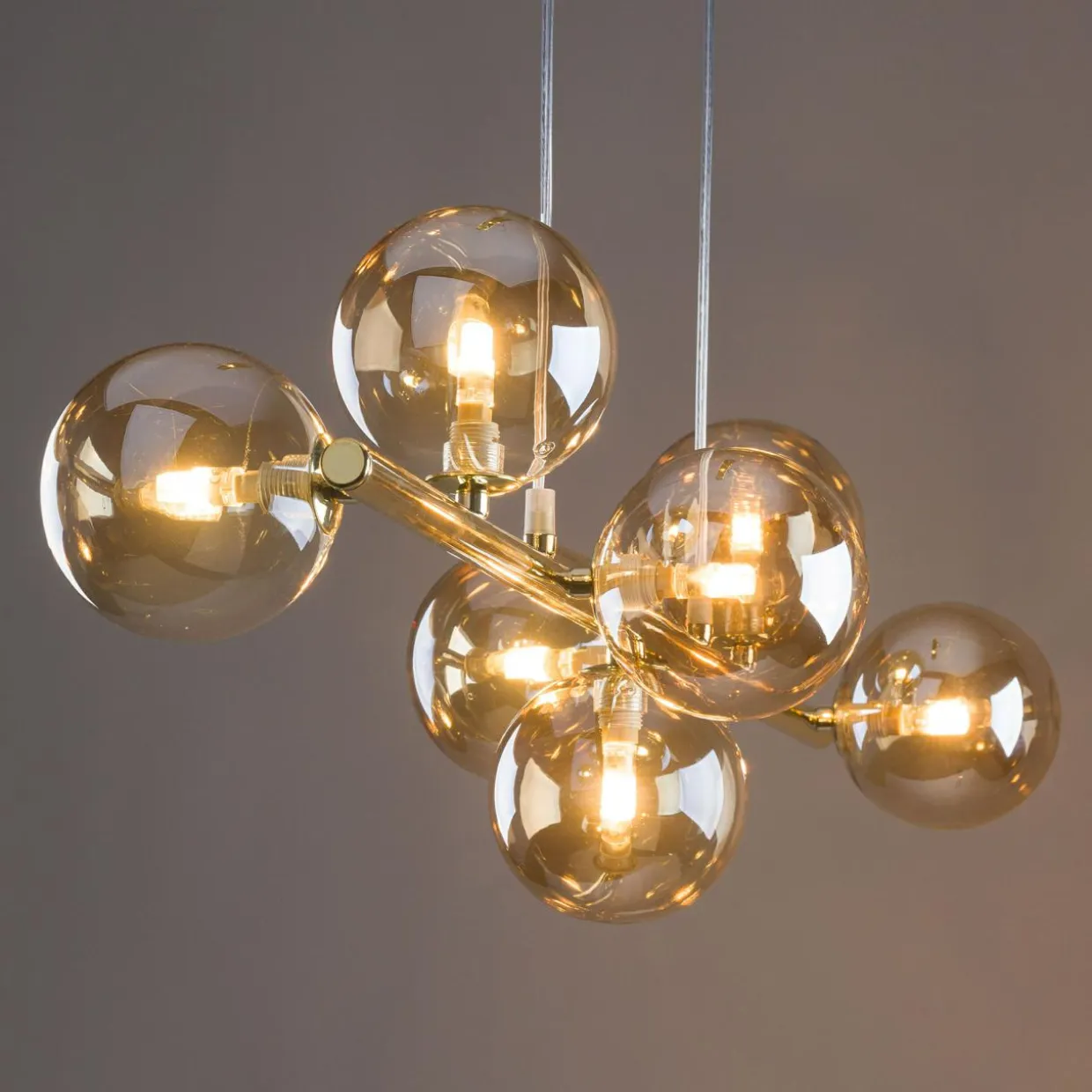 Lampa wisząca kule złota ESTERA VII