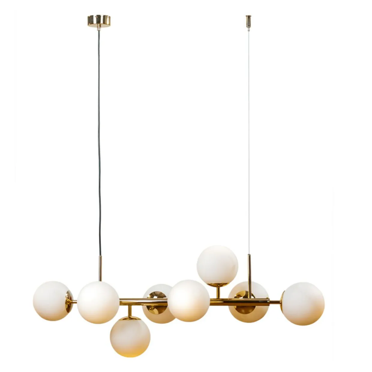 Lampa wisząca kule złota MEFISTO 8