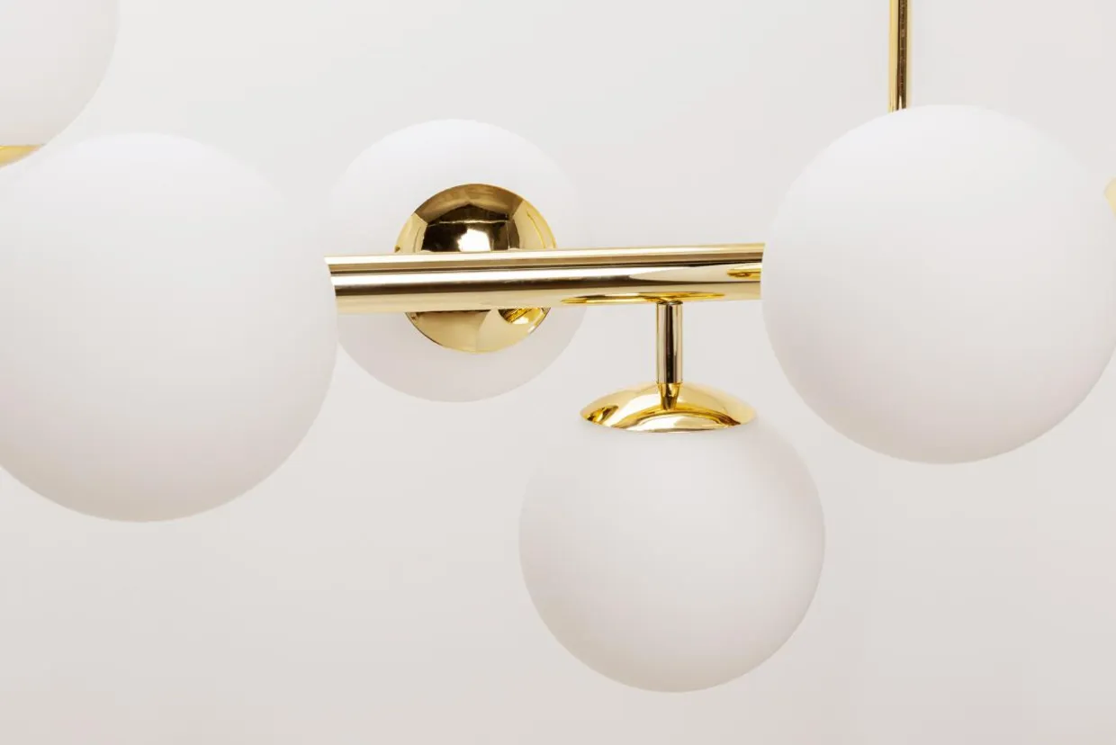 Lampa wisząca kule złota MEFISTO 8
