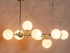 Lampa wisząca kule złota MEFISTO 8