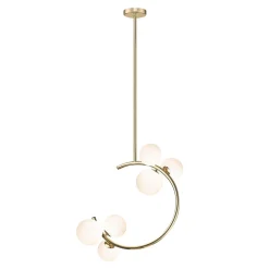 Lampa wisząca kule złota MOLECULE